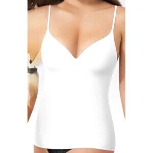 NWT Maidenform Women's Med Firm Control Tummy-Shaping Foam Camisole DMS130 White